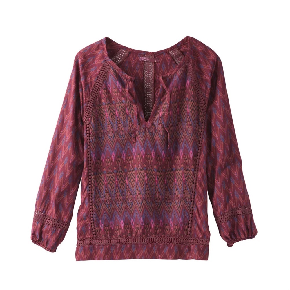 Prana Tacana shirt top blouse medium